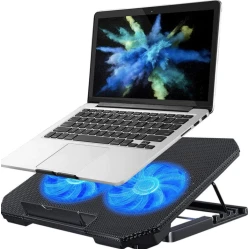 Cooler (racitor) laptop Q-SR03 silentios 13inch cu 2 ventilatoare USB negru