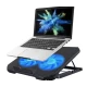 Cooler laptop Q SR03 silentios cu 2 ventilatoare USB negru