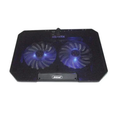 Cooler laptop Q SR03 silentios cu 2 ventilatoare USB negru