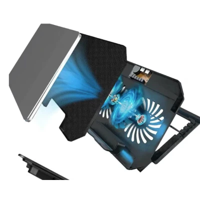 Cooler laptop Q SR03 silentios cu 2 ventilatoare USB negru