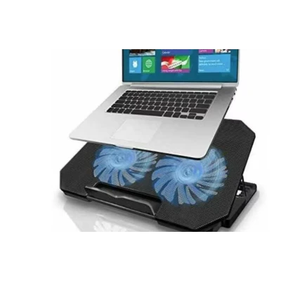 Cooler laptop Q SR03 silentios cu 2 ventilatoare USB negru