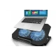 Cooler laptop Q SR03 silentios cu 2 ventilatoare USB negru