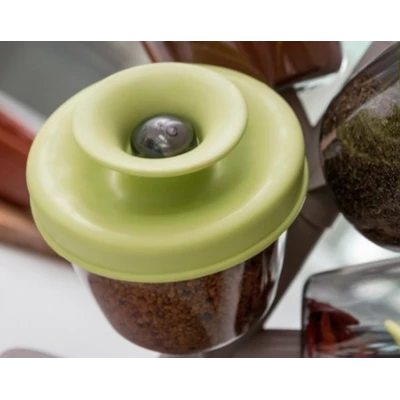 Copacel Spice Rack cu 6 recipiente pentru condimente + suport inclus