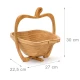 Cos de fructe pliabil in forma de mar din bambus