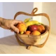 Cos de fructe pliabil in forma de mar din bambus