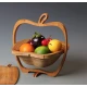 Cos de fructe pliabil in forma de mar din bambus