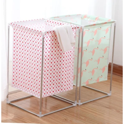 Cos de Rufe Multicolor cu suport metalic