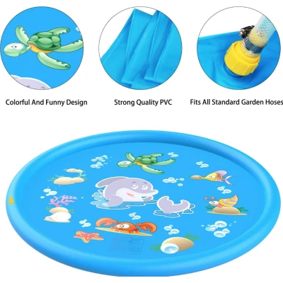 Covoras de joaca gonflabil cu fantana 170 cm