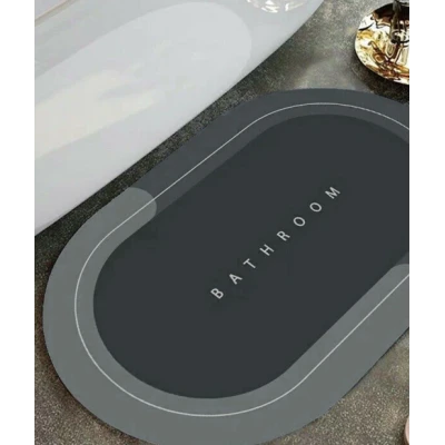 Covoras super absorbant pentru baie cu uscare rapida model BATHROOM MARE