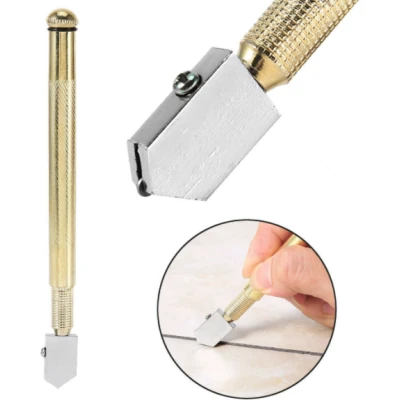 Creion Diamant Taiere Sticla Metal Profesional OR