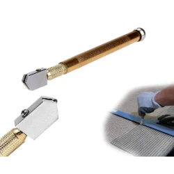 Creion Diamant Taiere Sticla Metal Profesional OR