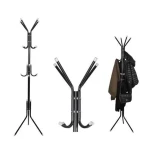 Cuier pentru hol tip pom 3 nivele 12 agatatori metal negru 170 cm negru