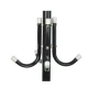 Cuier pentru hol tip pom 3 nivele 12 agatatori metal negru 170 cm negru