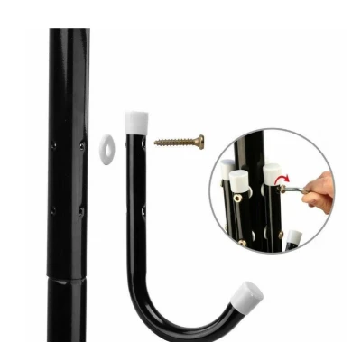 Cuier pentru hol tip pom 3 nivele 12 agatatori metal negru 170 cm negru