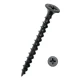 Cutie 200 piese NEGRESE pentru lemn 3.5 x 35 mm