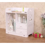 Cutie de depozitare cosmetice cu 2 sertare Alb