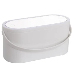 Cutie organizator depozitare farduri pentru calatorie cu oglinda cosmetica