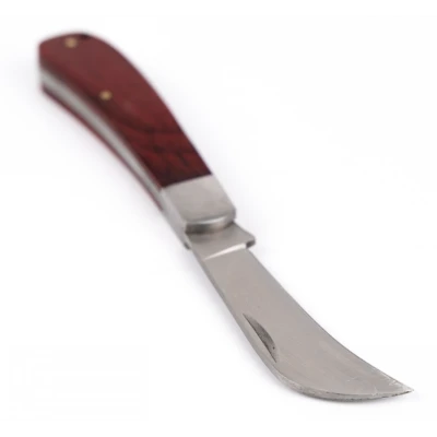 Cutit pentru altoit tip cosor MX797 profesional lama curbata otel maner lemn