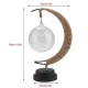 Decoratiune luminoasa semi-luna cu glob
