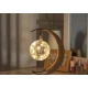 Decoratiune luminoasa semi-luna cu glob