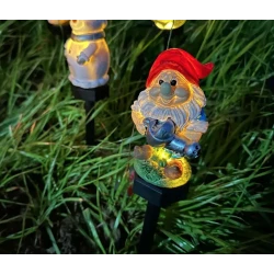 Decoratiune solara figurina pitic cu stropitoare pentru gradina