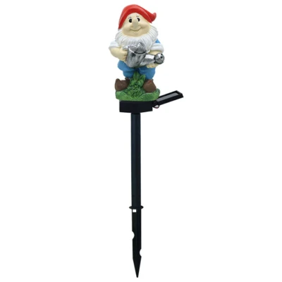 Decoratiune solara figurina pitic cu stropitoare pentru gradina