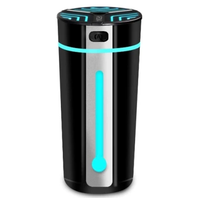 Difuzor de uleiuri esentiale pentru masina cu USB si RGB 300 ml
