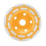 Disc diamantat 125 mm cu 2 randuri segmente pentru slefuit suprafete beton mozaic marmura