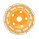 Disc diamantat 125 mm cu 2 randuri segmente pentru slefuit suprafete beton mozaic marmura