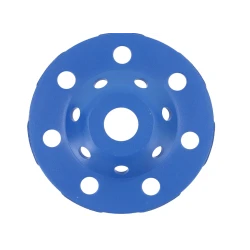 Disc Diamantat ALBASTRU 125 Mm cu segmenti GRI pentru Slefuire Beton Mozaic Suprafete Dure