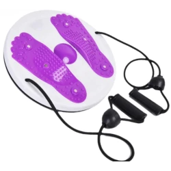 Disc rotativ de fitness cu corzi elastice