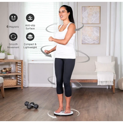 Disc rotativ de fitness cu corzi elastice