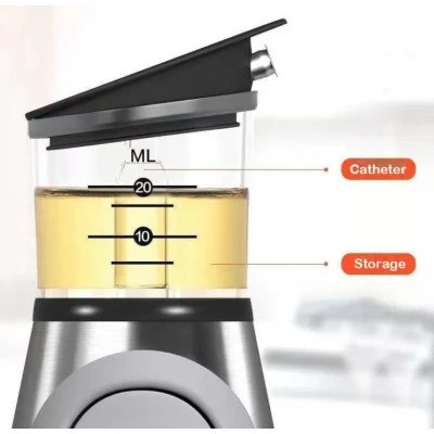 Dispenser pentru ulei si otet 500 ml cu buton