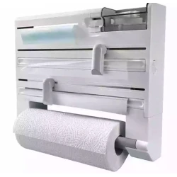 Dispenser triplu de bucatarie cu montare pe perete