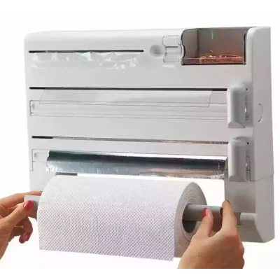 Dispenser triplu de bucatarie cu montare pe perete
