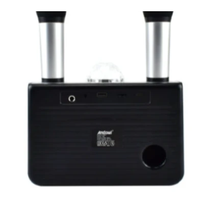 Dispozitiv Karaoke Disco Q YX899 putere 15W cu 2 microfoane wireles