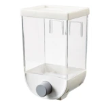 Dozator de cereale 1Kg plastic transparent Alb 