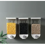 Dozator de cereale 1Kg plastic transparent Alb 
