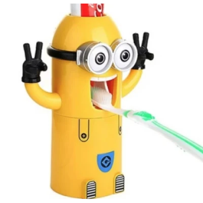 Dozator Minion pasta de dinti si suport periute