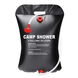 Dus solar pentru camping PVC Capacitate 20L Negru