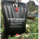 Dus solar pentru camping PVC Capacitate 20L Negru