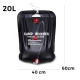 Dus solar pentru camping PVC Capacitate 20L Negru