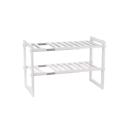 Etajera ajustabila cu doua rafturi de pus sub chiuveta 50 pana la 70 cm