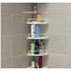 Etajera colt pentru baie si dus 4 rafturi inaltime reglabila montare pe colt pana la 320 cm