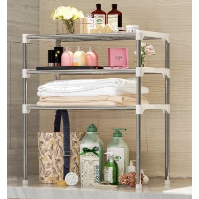 Etajera tip 3 rafturi multifunctional pentru bucatarie sau baie