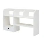 Etajeta pentru Birou cu 6 compartimente si un sertar PVC 55x14x34cm Alb