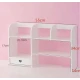 UB Etajera pentru Birou cu 6 compartimente si un sertar PVC 55x14x34cm Alb