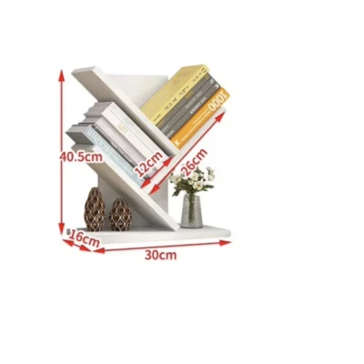 Etajeta pentru Carti 4 compartimente 40x16x30cm Alb