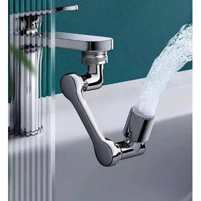 Extensie rotativa pentru robinet cu multiple moduri de curgere a apei