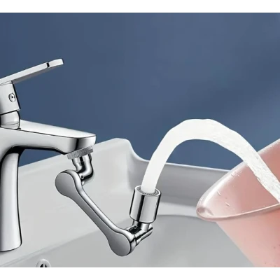 Extensie rotativa pentru robinet cu multiple moduri de curgere a apei